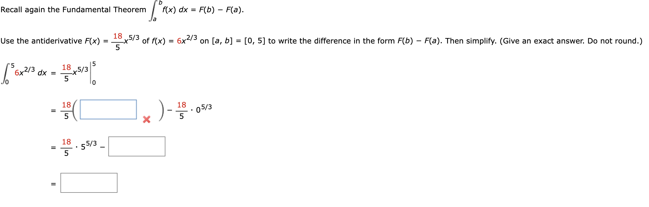 Solved B Recall Again The Fundamental Theorem Le F(x) Dx = | Chegg.com