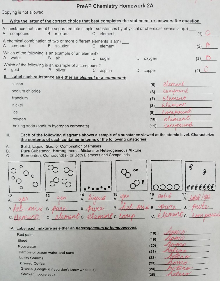 help with chemistry homework answers