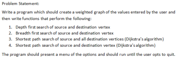 Solved Problem Statement: Write a program which should | Chegg.com