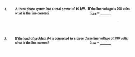 Solved A three phase system has a total power of 10 kW. If | Chegg.com