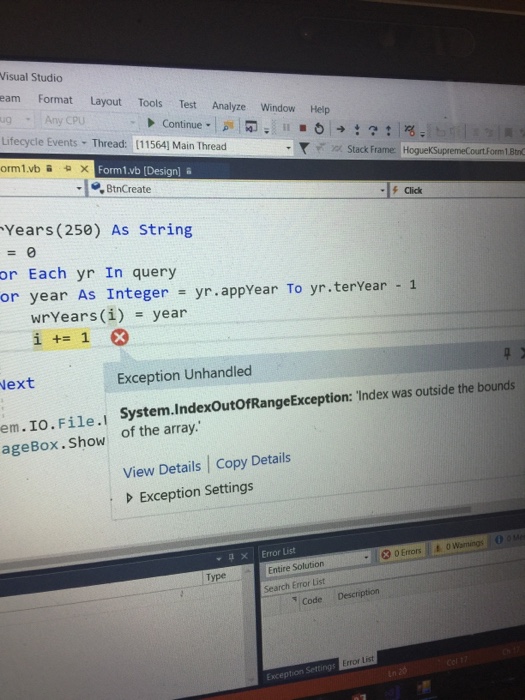 Solved This error keeps popping up and I need help with the | Chegg.com