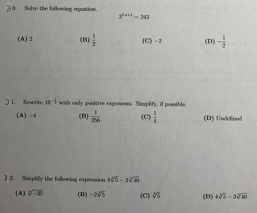 solved-30-solve-the-following-equation-32x-1-243-a-2-b-chegg