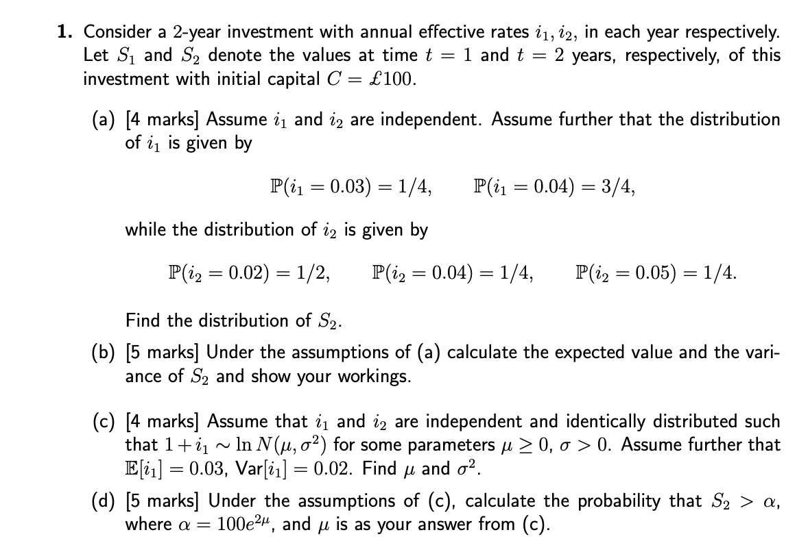 Solved Consider a 2year investment with annual effective
