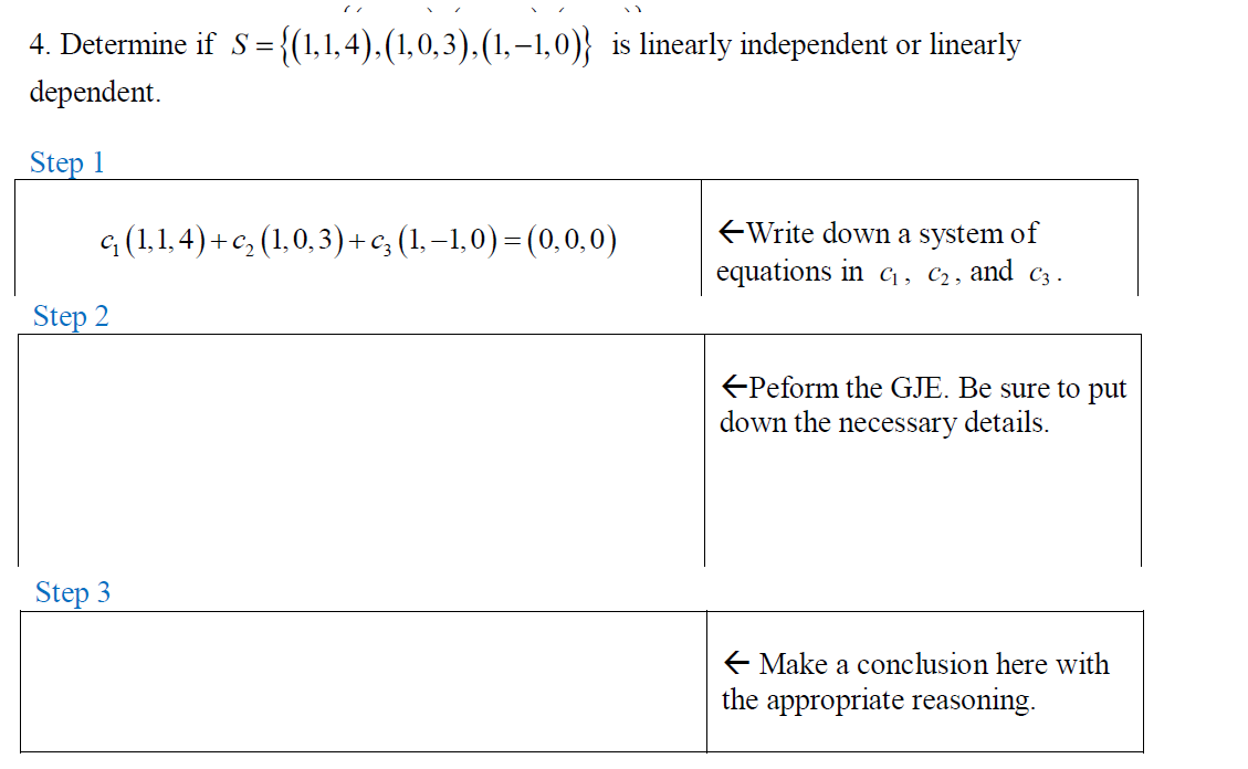 Solved 4 Determine If S 1 1 4 1 0 3 1 1 0 Is Chegg Com