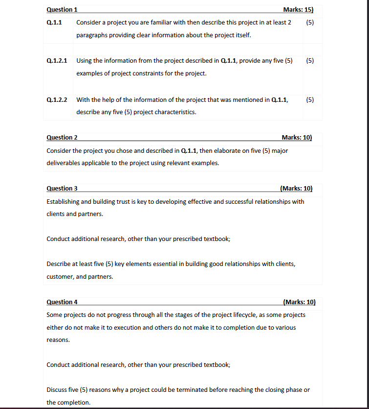 Solved question 3 marks 10 establishing and building chegg