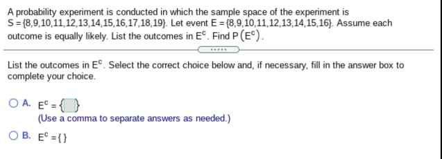 Solved A probability experiment is conducted in which the | Chegg.com