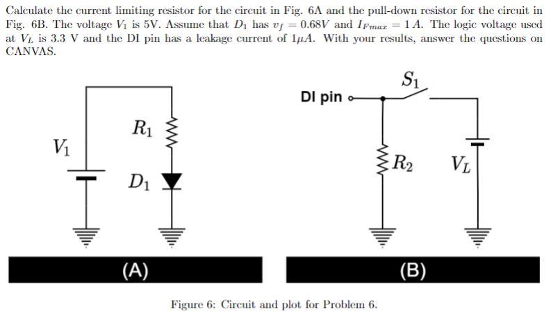 Solved Calculate the current limiting resistor for the Circuit Diagram