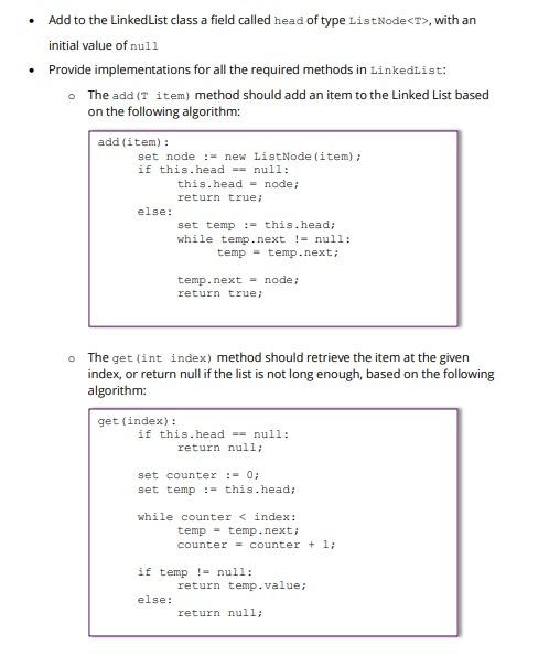 Solved /* AbstractList Interface code */ package | Chegg.com