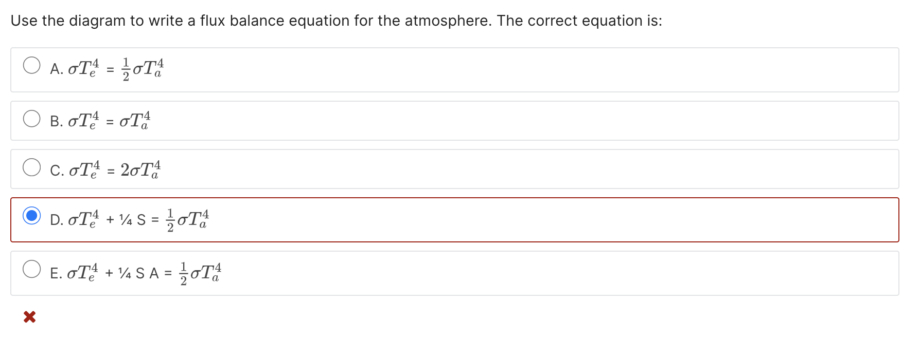 flux balance equation