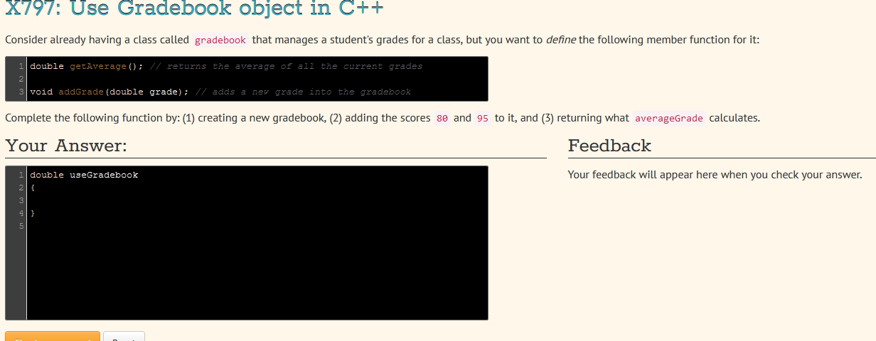 Solved Consider already having a class called gradebook that | Chegg.com