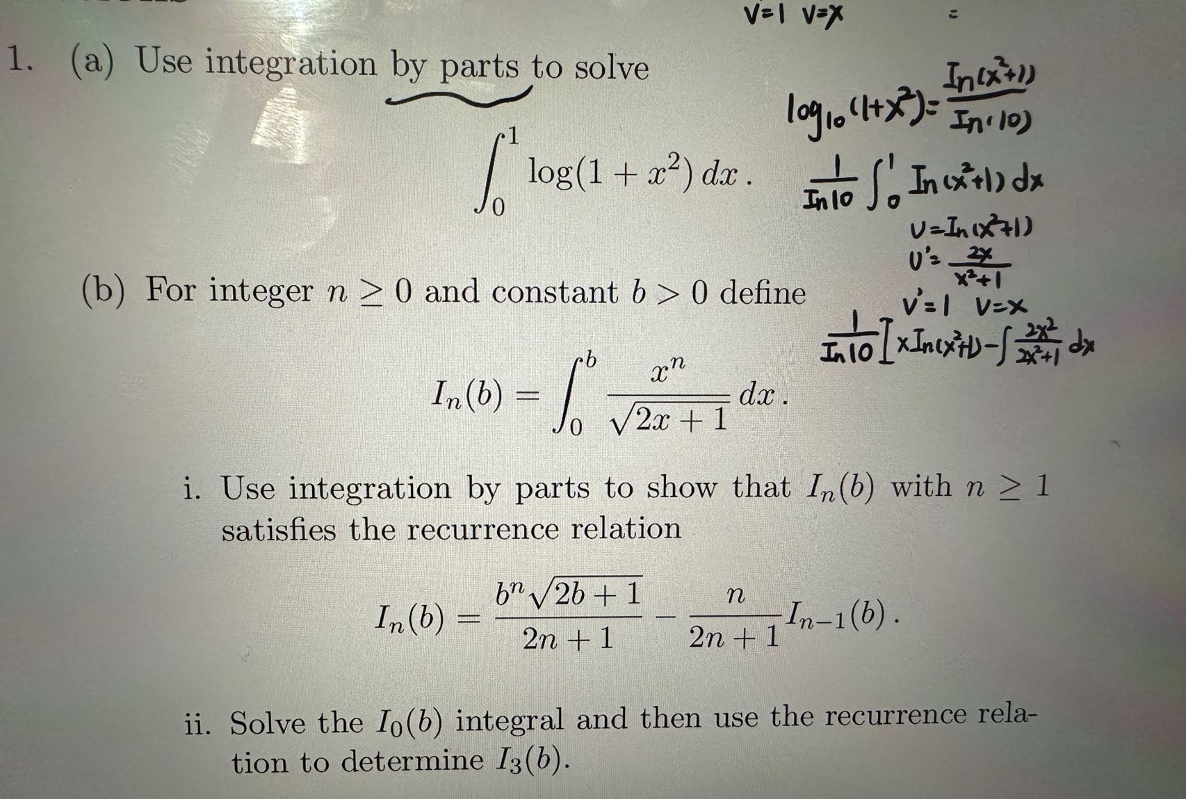 solved-a-use-integration-by-parts-to-solve-01log-1-x2-dx-chegg