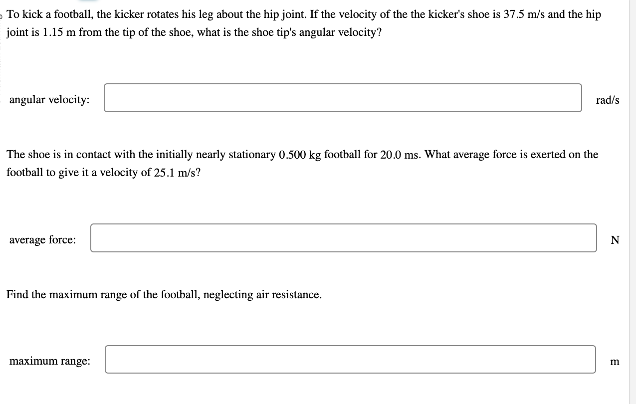 solved-to-kick-a-football-the-kicker-rotates-his-leg-about-chegg