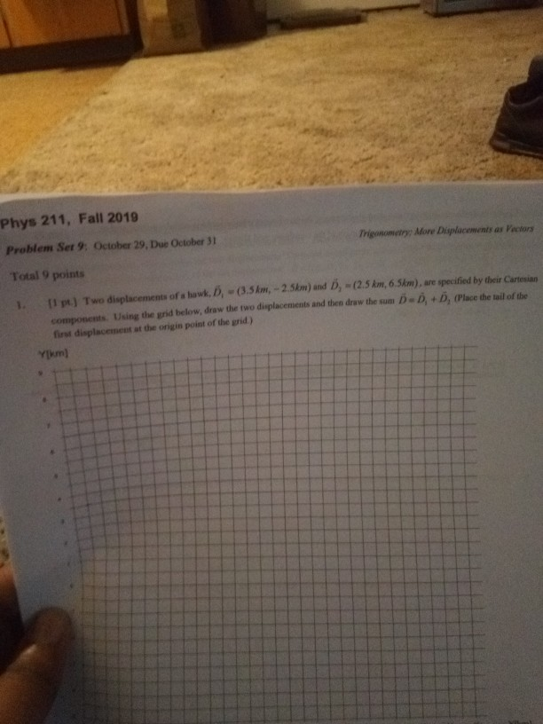 Solved Phys 211, Fall 2019 Problem Set 9: October 29, Due | Chegg.com