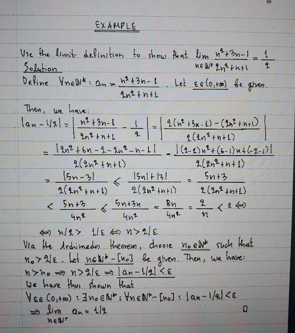 Solved EXERCISES 4 Use the limit definition a) lim 2n = 1 | Chegg.com