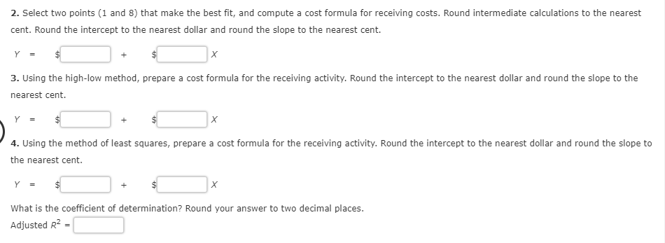 Solved High Low Method Method Of Least Squares Correlation Chegg Solved High Low Method Method Of Least Squares Correlation Chegg