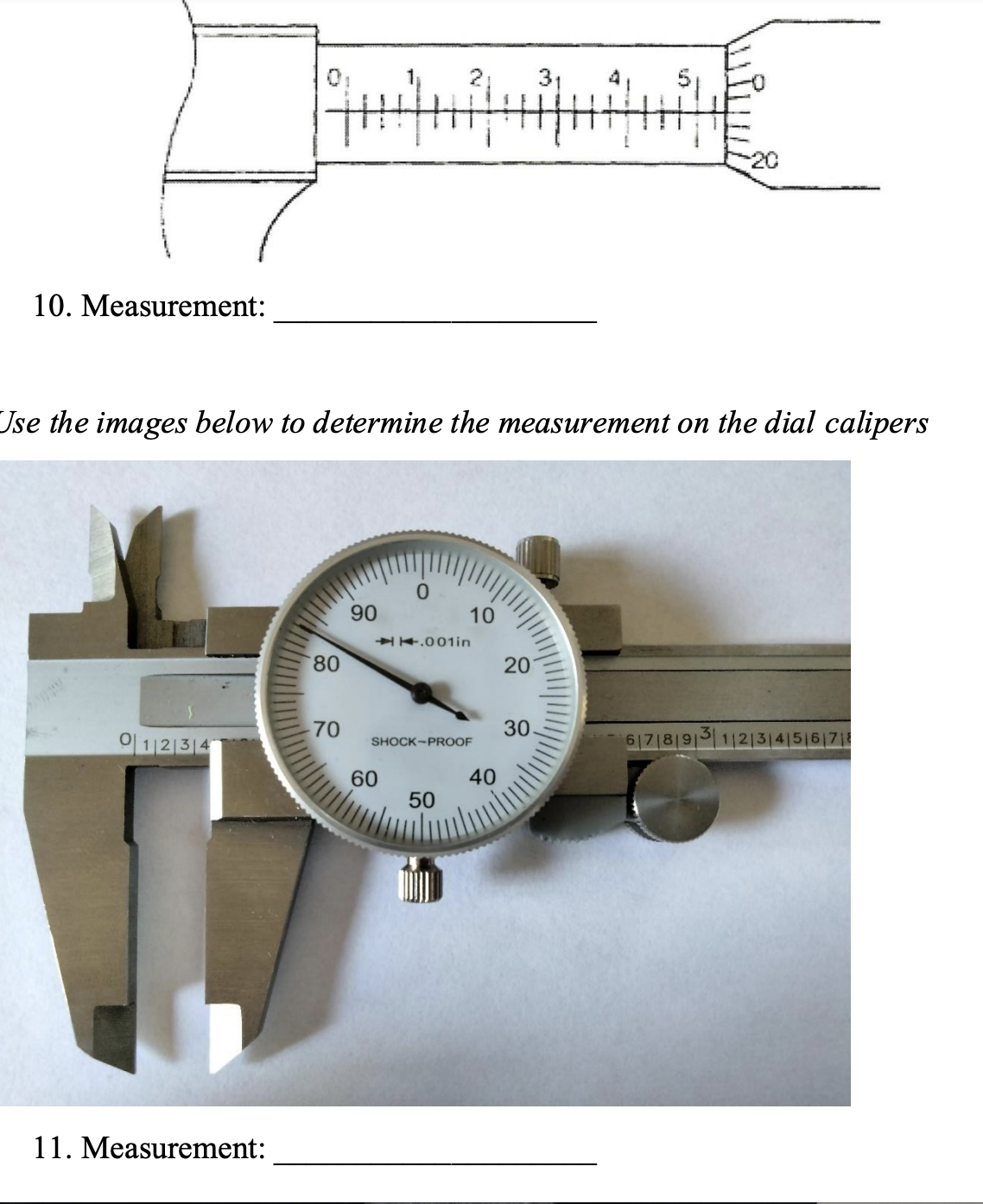 Solved 10. Measurement: Ise the images below to determine | Chegg.com