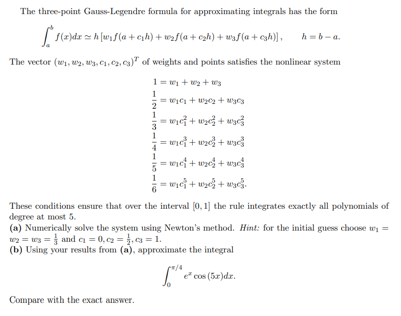 Solved Need Help For Part (b) Of The Following Problem: I | Chegg.com