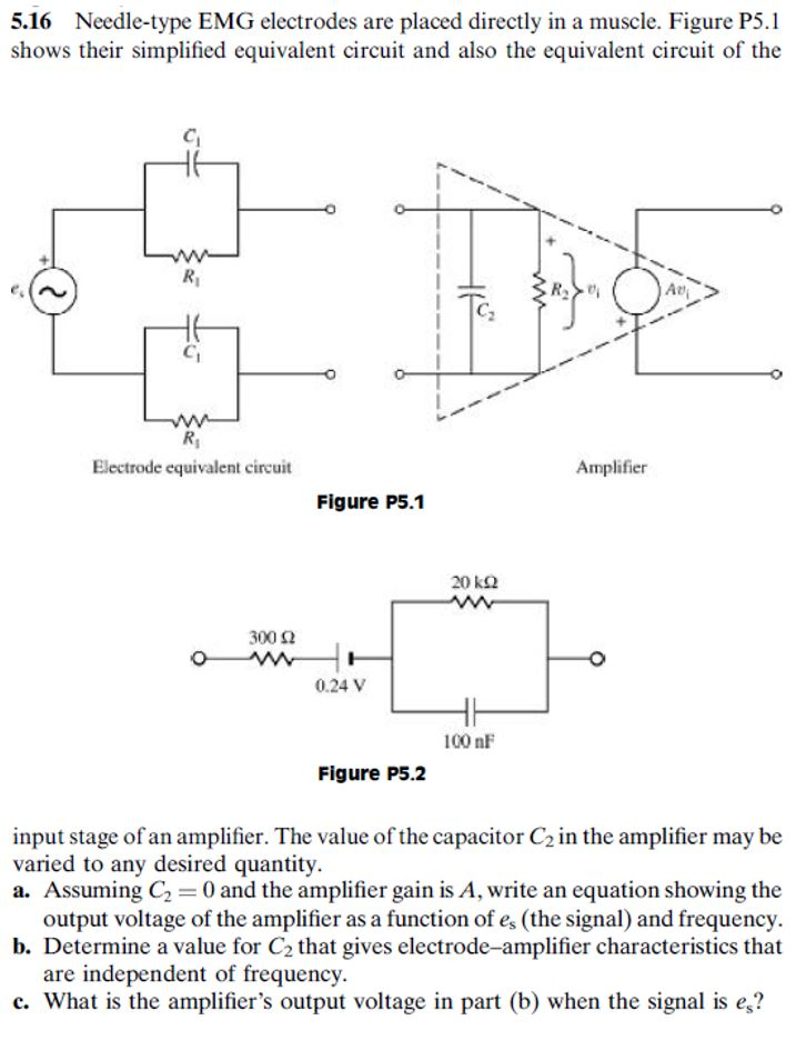 Solved 5.16 Needletype EMG electrodes are placed directly