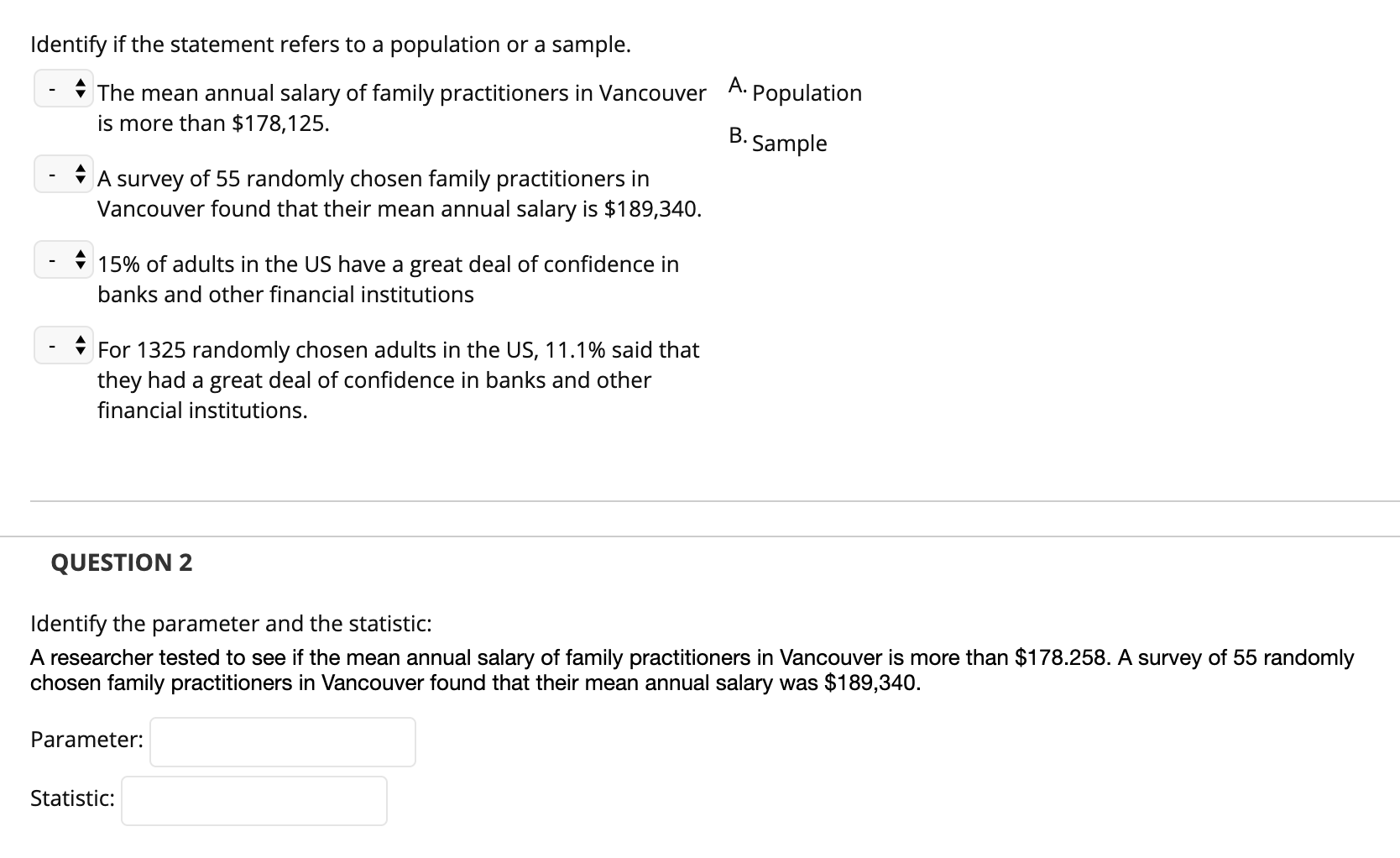 Solved I would like some help with these questions please be | Chegg.com