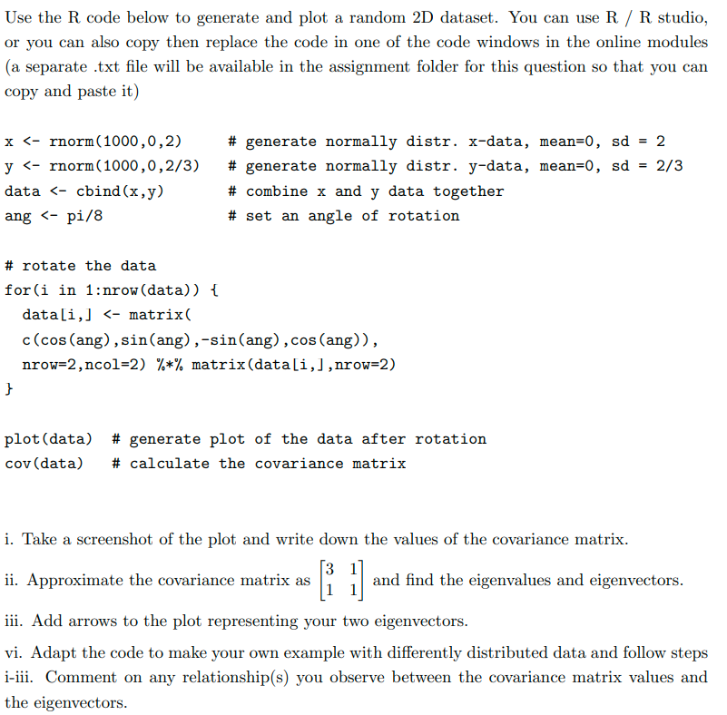 need help answering this question in linear algebra | Chegg.com
