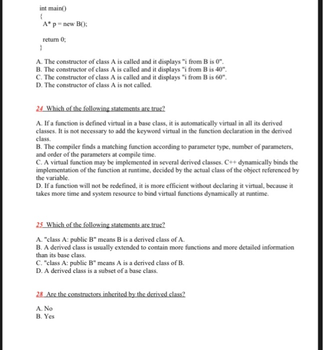 Solved #include using namespace std; class ParentClass | Chegg.com
