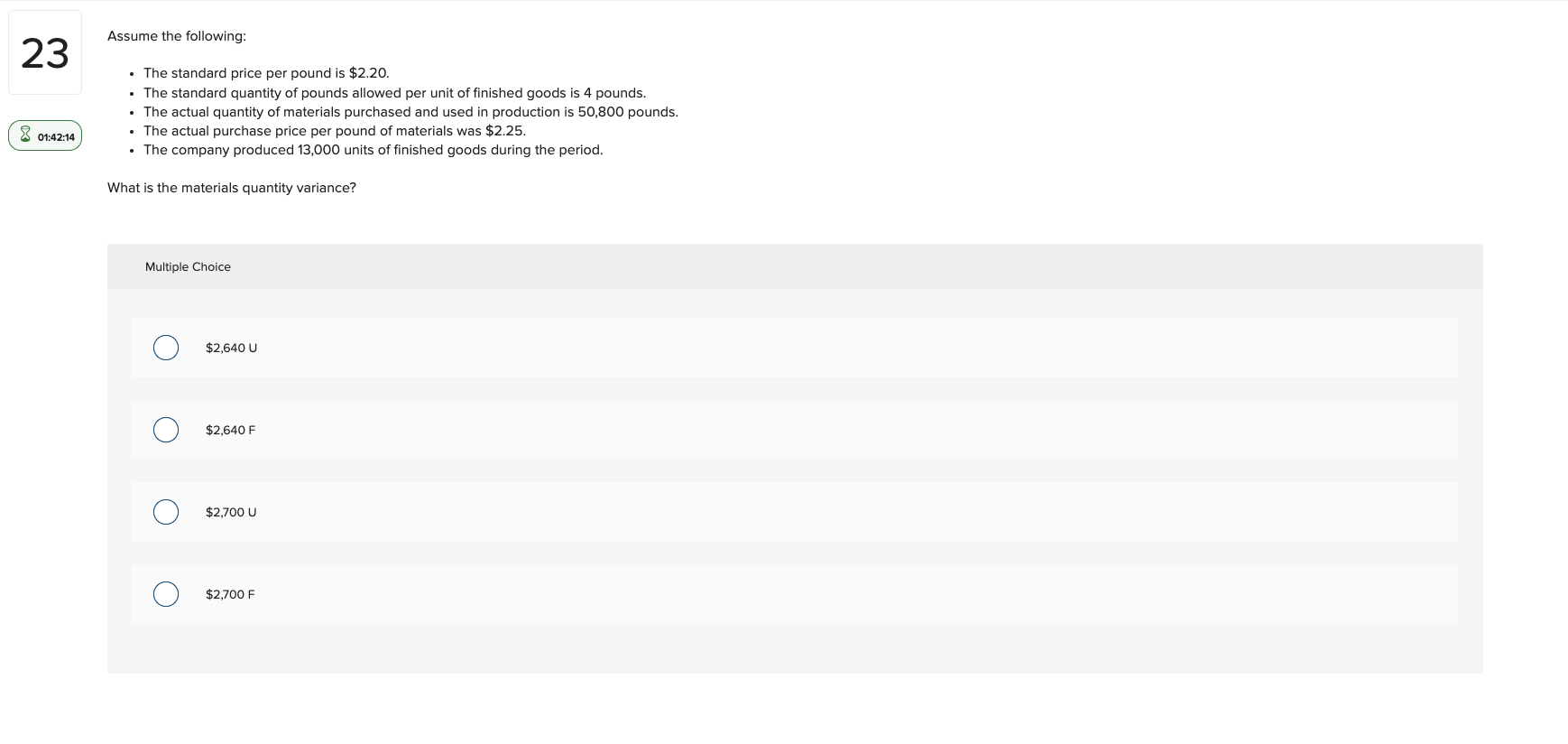 solved-assume-the-following-the-standard-price-per-pound-chegg