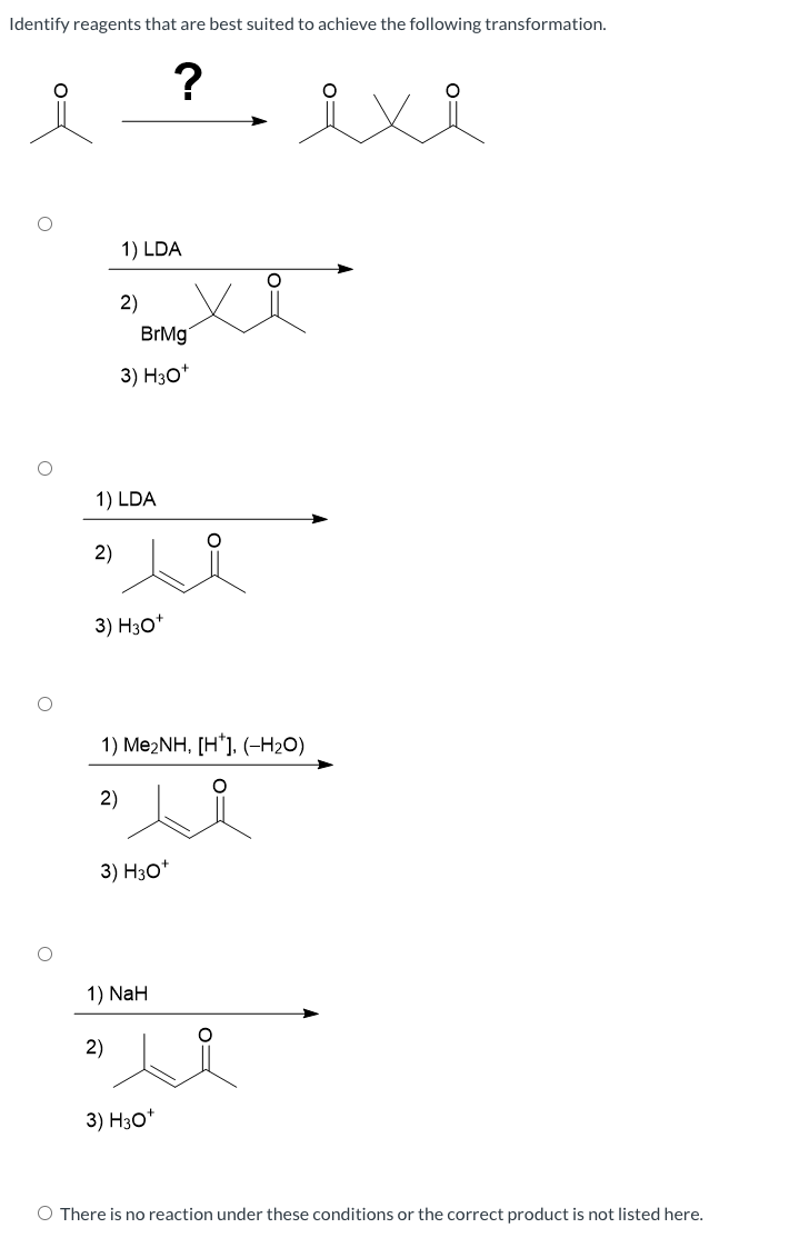 Identify The Best Reagents To Achieve The Following Transformation Solved Identify reagents that are best suited to achieve the | Chegg.com