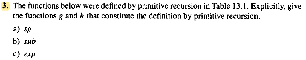 3. The functions below were defined by primitive | Chegg.com