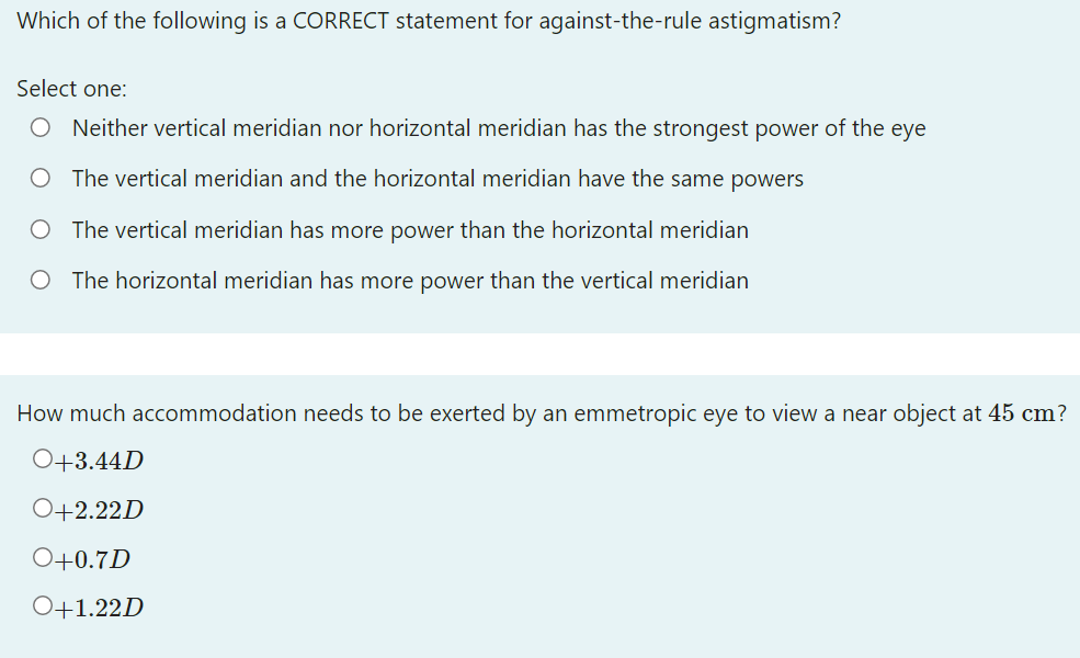 Solved Which Of The Following Is A CORRECT Statement For | Chegg.com