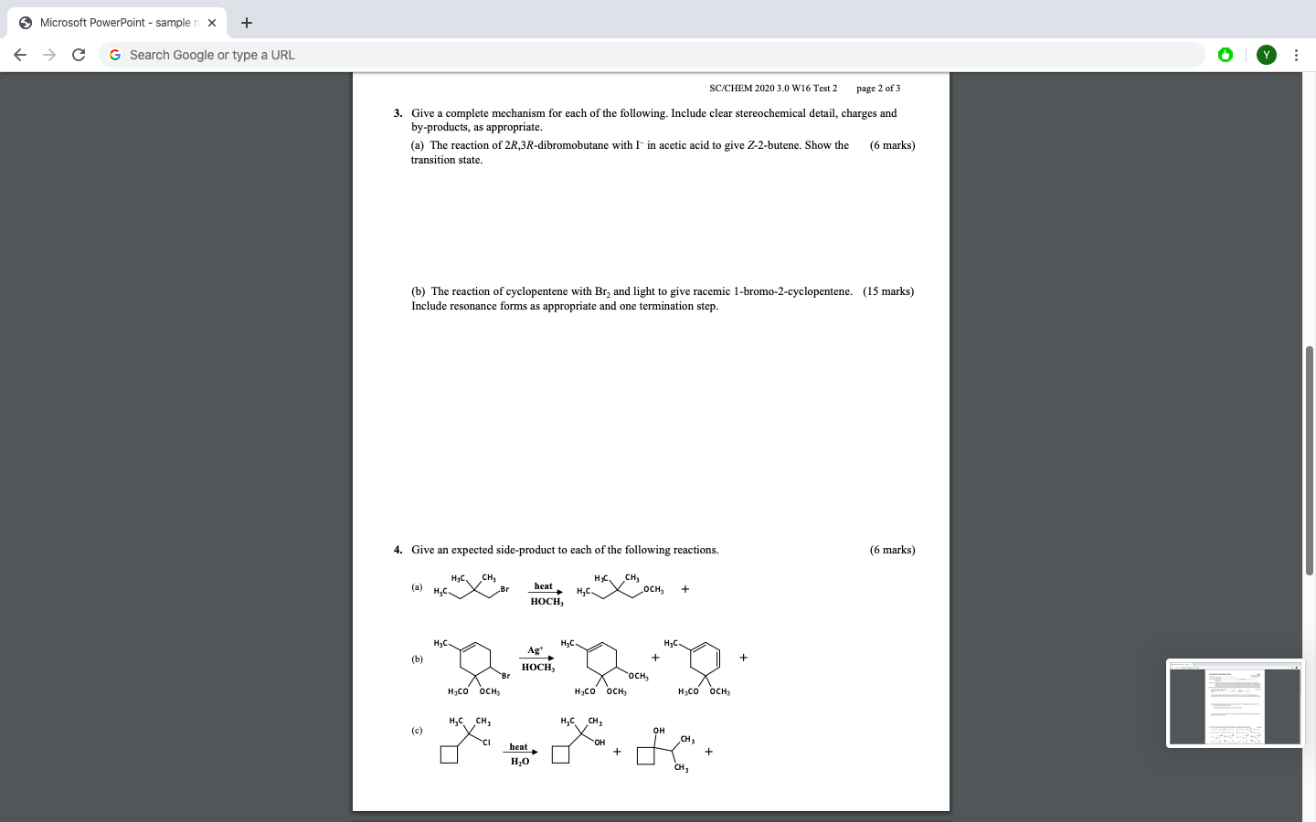 Microsoft Powerpoint Sample X F C G Search G Chegg Com