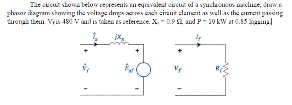Solved The circuit shown below represents an equivalent | Chegg.com