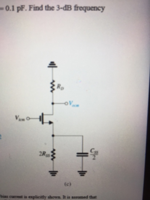 Q1. A MosFET differential amplifier such as that