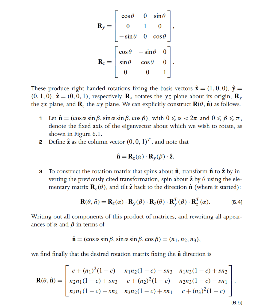 R Is Rotation As Just A Name In 3d R Have 3 Diffe Chegg Com