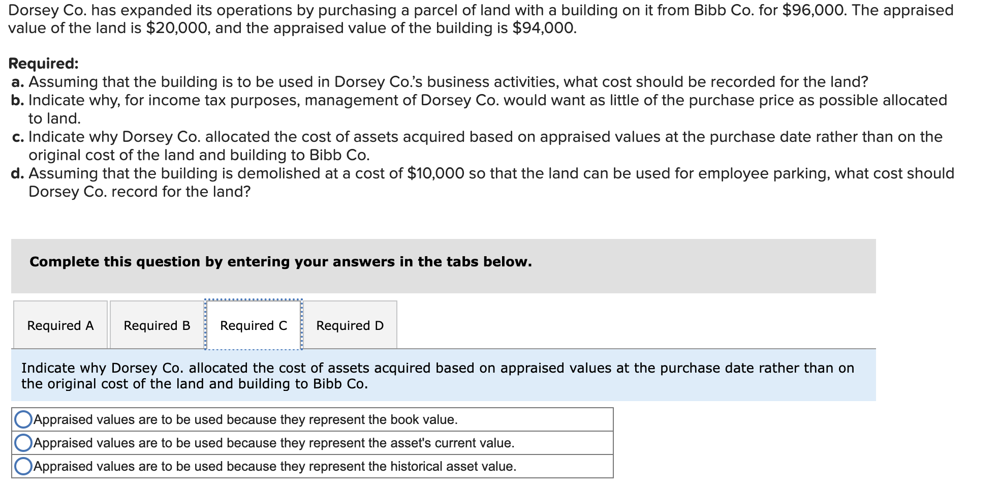 Solved Dorsey Co Has Expanded Its Operations By Purchasing Chegg