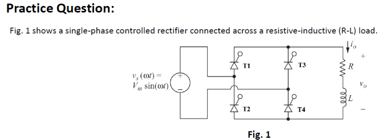 Solved A Single Phase Full Converter Controlled Rectifier Chegg Com