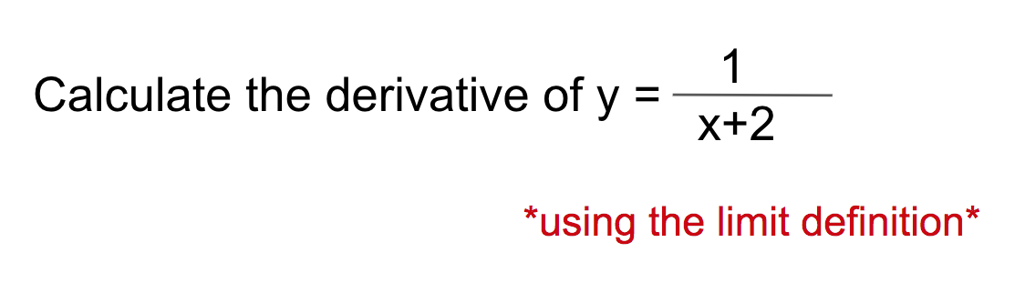 Solved Calculate the derivative of y=x+21 *using the limit | Chegg.com