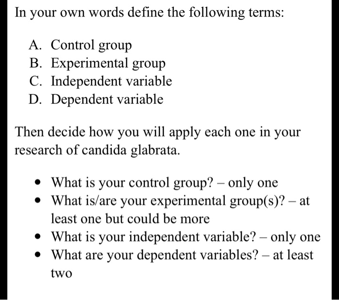 define pre experimental in your own words