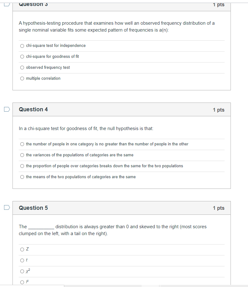 Solved Q3) A hypothesis-testing procedure that examines how | Chegg.com