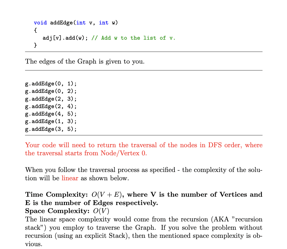 Depth First Search with recursion and stack