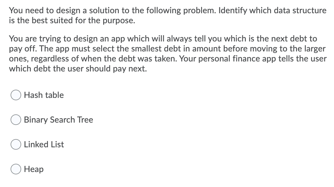 Solved You need to design a solution to the following | Chegg.com