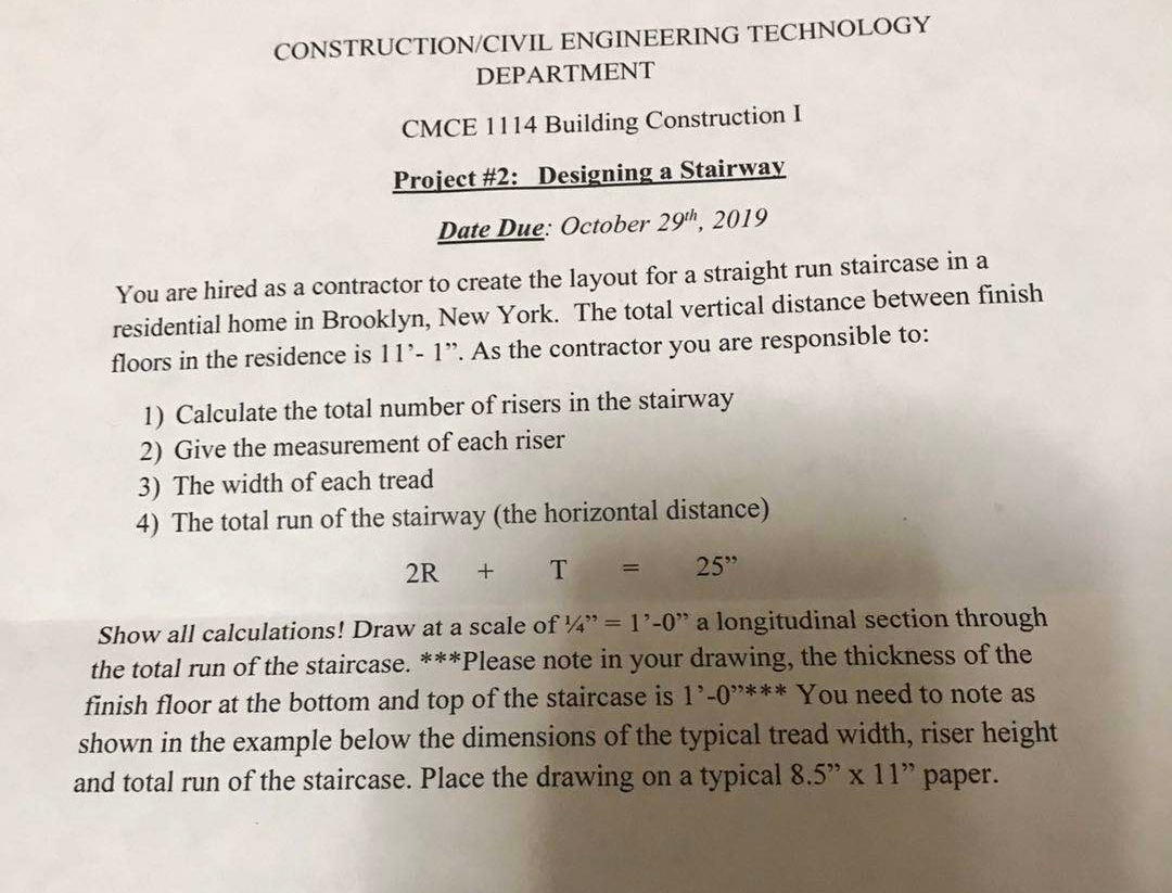 Solved CONSTRUCTION/CIVIL ENGINEERING TECHNOLOGY DEPARTMENT | Chegg.com
