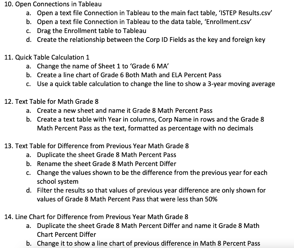 Solved e. 1. Open Tableau Prep & Merge Files a. Create a | Chegg.com