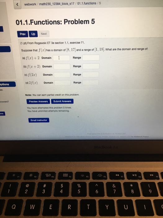 f x )=- x 3 8x 2 15x domain and range