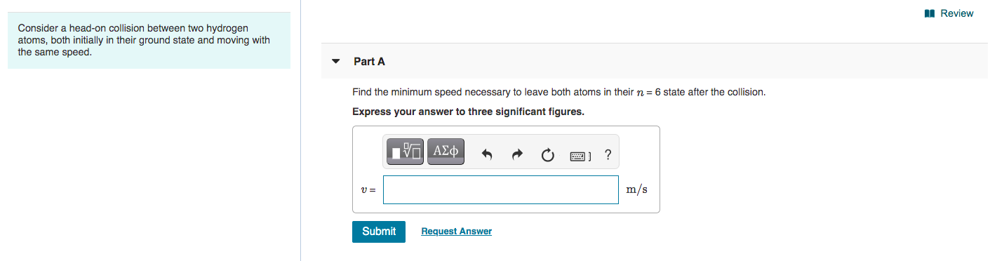 Solved 1 Review Consider a head-on collision between two | Chegg.com
