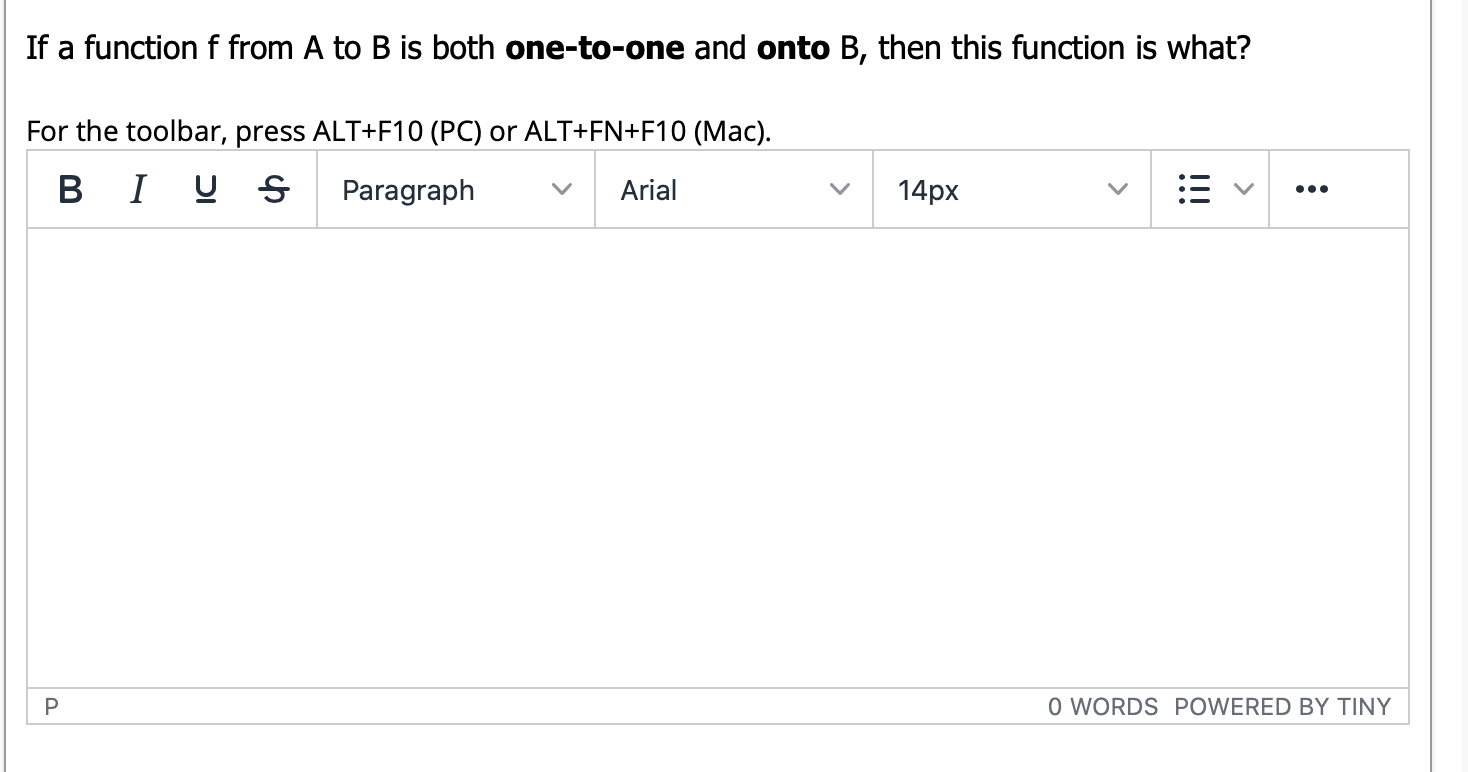 Solved If A Function F From A To B Is Both One To One And Chegg Com