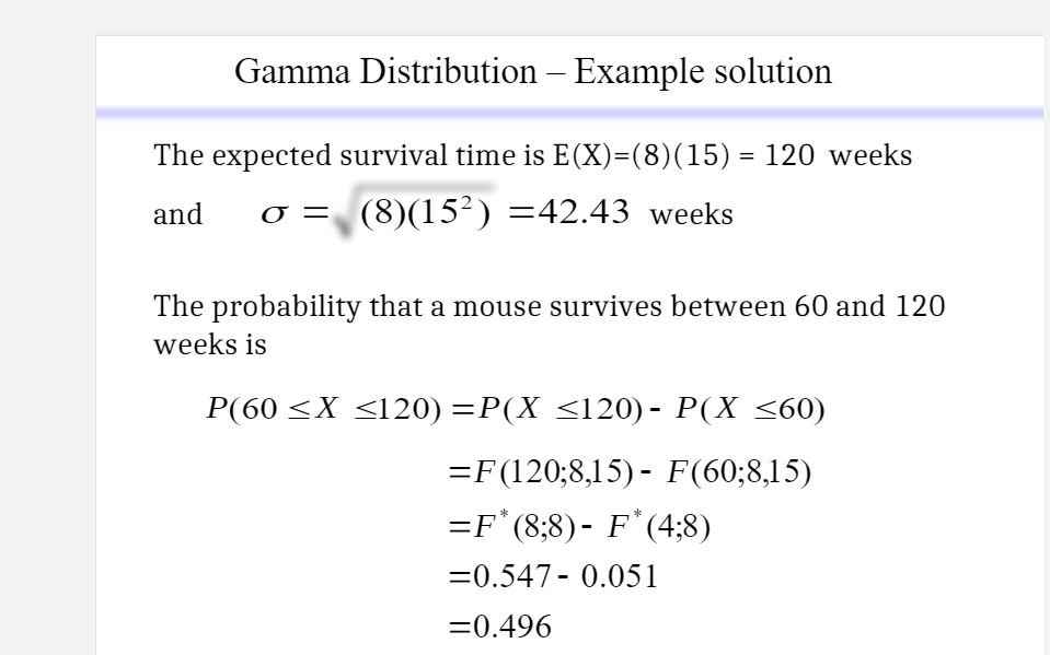 Solved Suppose the survival time X in weeks of a randomly