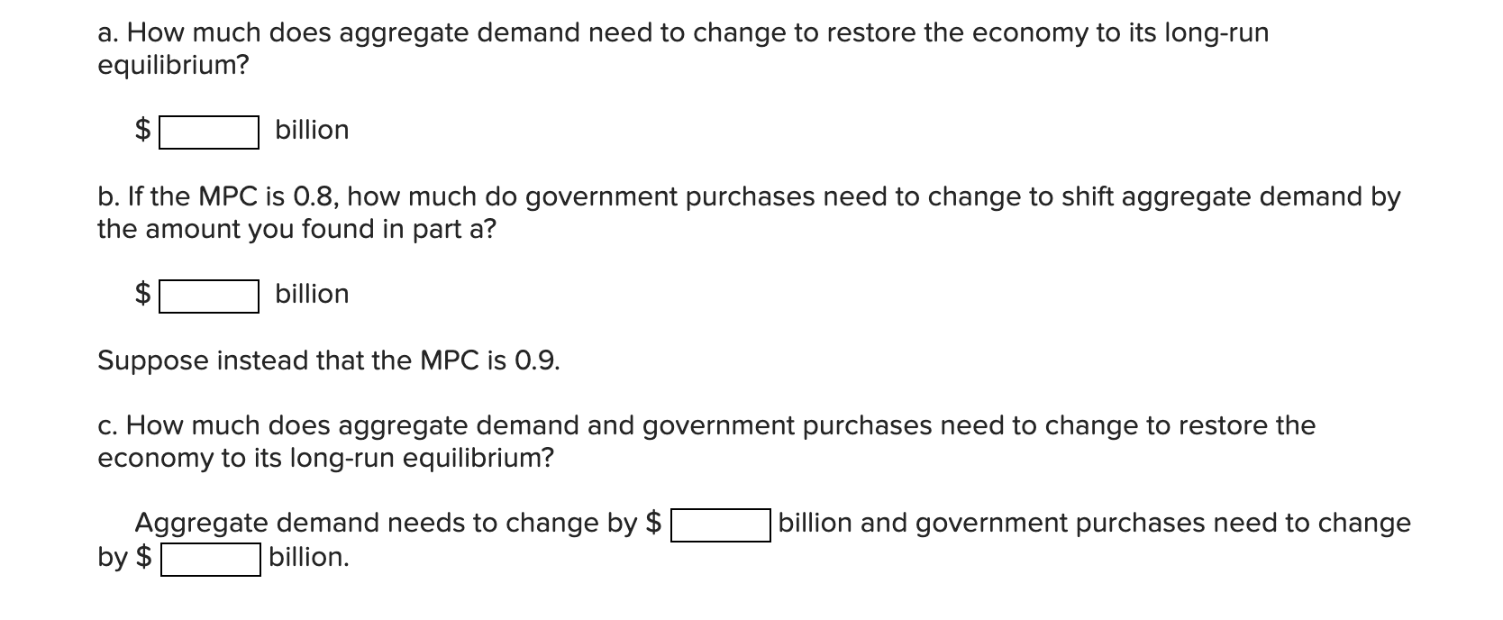 Solved The graph below depicts an economy where an increase | Chegg.com
