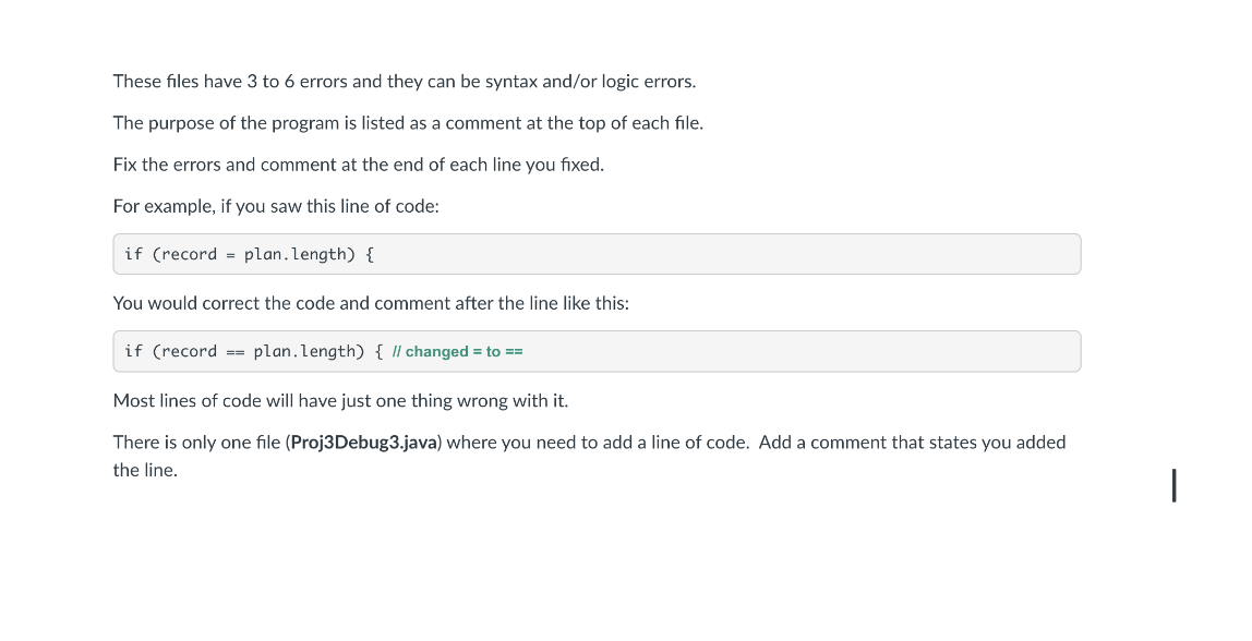Solved For This Project You Will Debug Troubleshoot Chegg