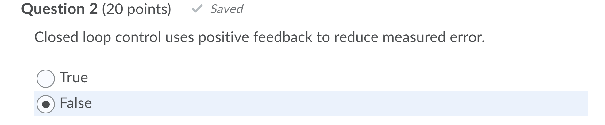 Solved Question 5 (20 points) Saved A control system can | Chegg.com