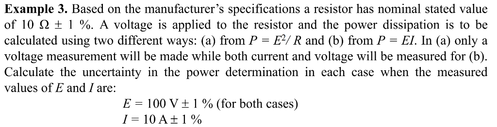 Solved Example 3. Based on the manufacturer's specifications | Chegg.com